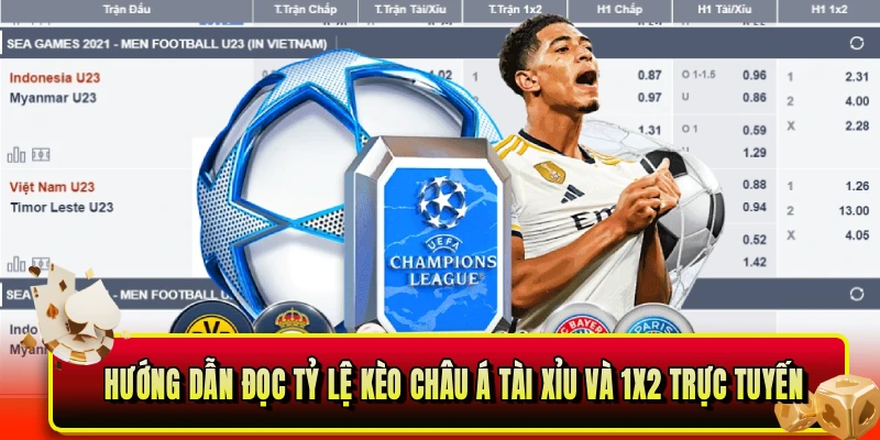 Hướng dẫn đọc tỷ lệ kèo châu Á tài xỉu và 1X2 trực tuyến